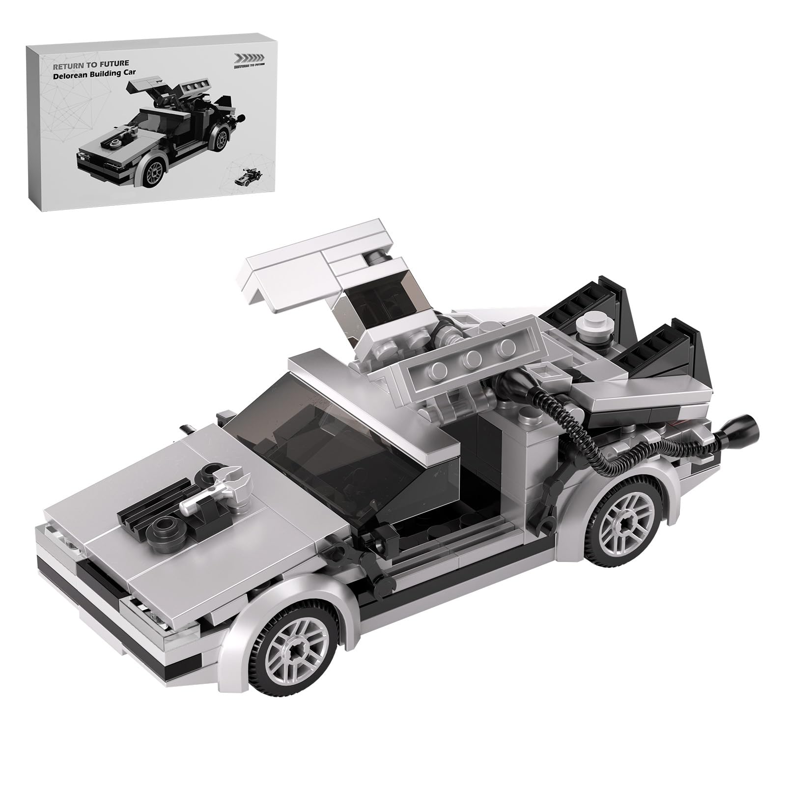 Amazon.com: Latephiy Future Delorean Building Kit, BTTF Time